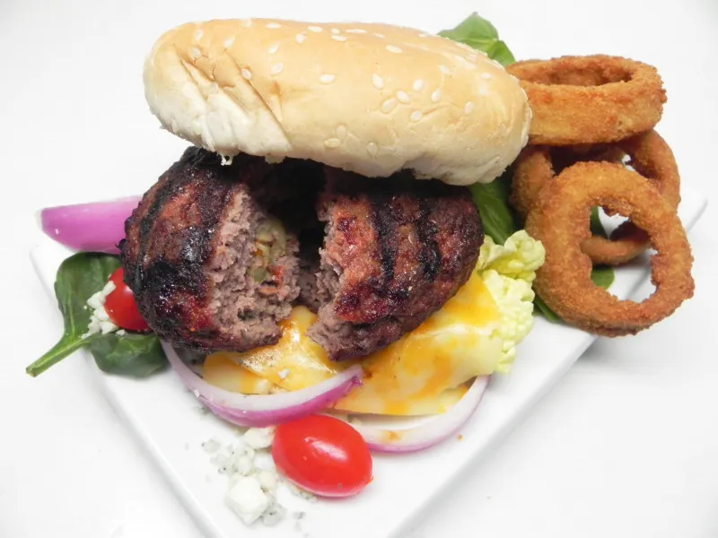Luxe Gevulde Hamburgers Met Olijven