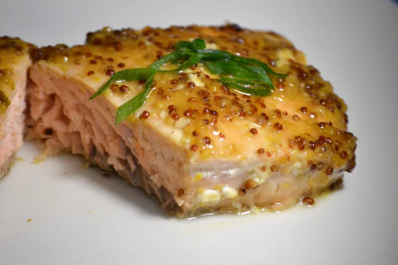 Indrukwekkende Eenvoudige Zalm Met Mosterd En Honing