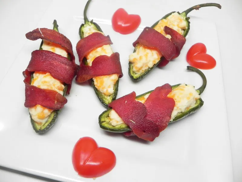 Jalapeños Omwikkeld met Kalkoen Spek
