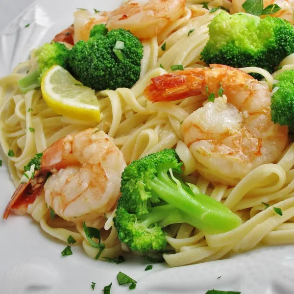 Linguini Met Garnalen