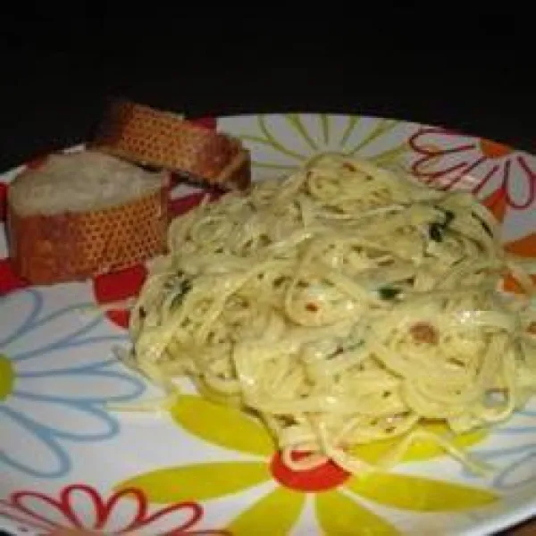 Romige Linguini Voor Twee