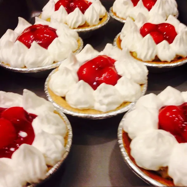 Mini Bananensplit Taarten