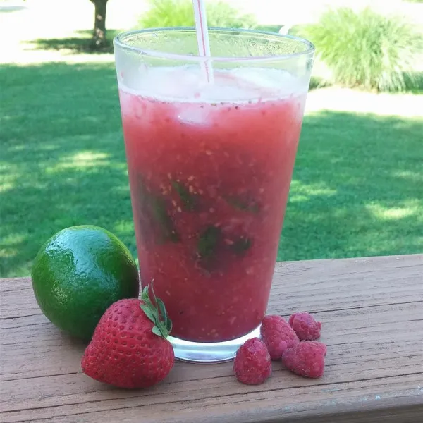 Aardbei En Framboos Mojito