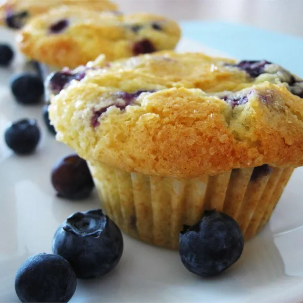 Blanche's bosbessen muffins