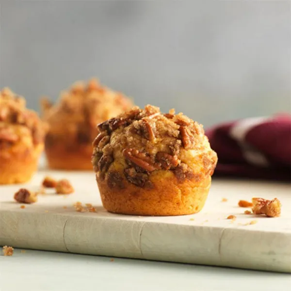 Zoete Aardappel Muffins Met Pecannoten Streusel