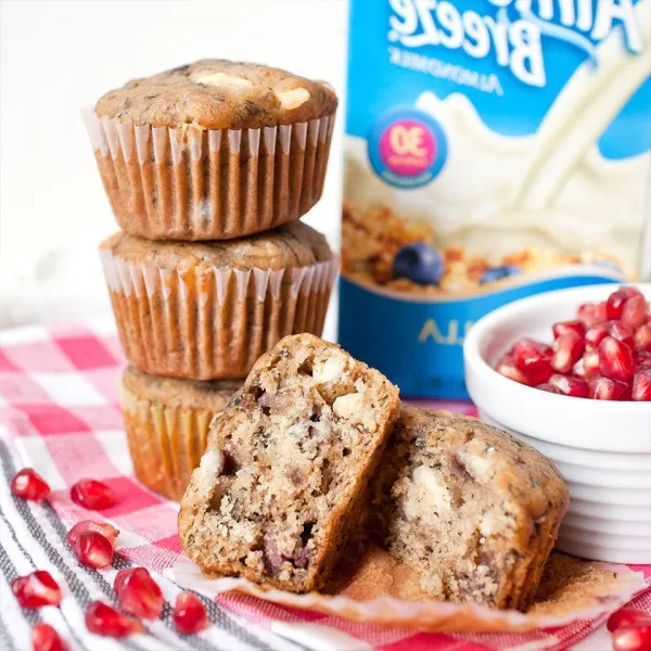 Granaatappel En Witte Chocolade Muffins