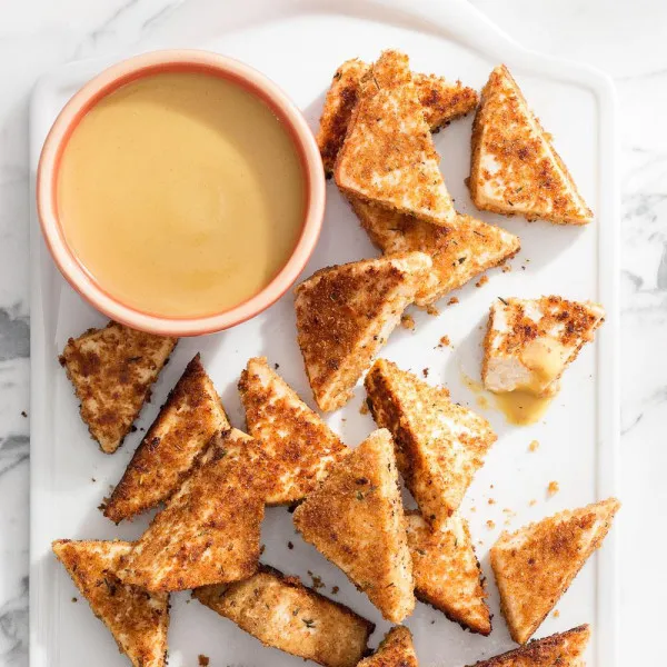 Tofu Nuggets Met Ahornsiroop En Mosterd
