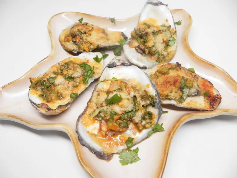 Gegrilde Oesters