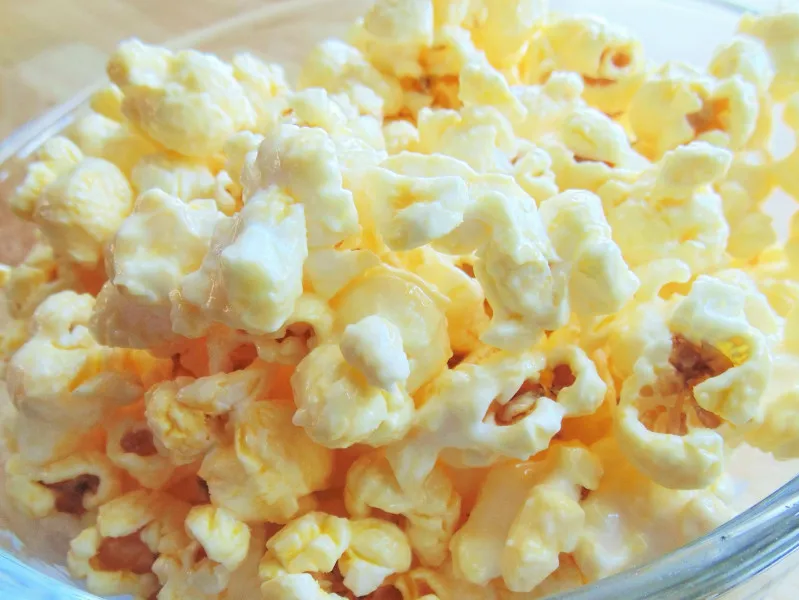 Popcorn Met Gekonfijte Amandelschilfers