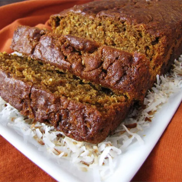 Pompoen- en kokosbrood
