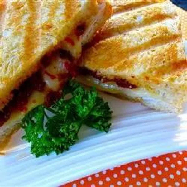 Panini met Kalkoen en Zongedroogde Tomaten