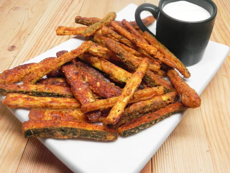 Snelle en Gemakkelijke Courgette Frietjes met Parmezaanse Kaas