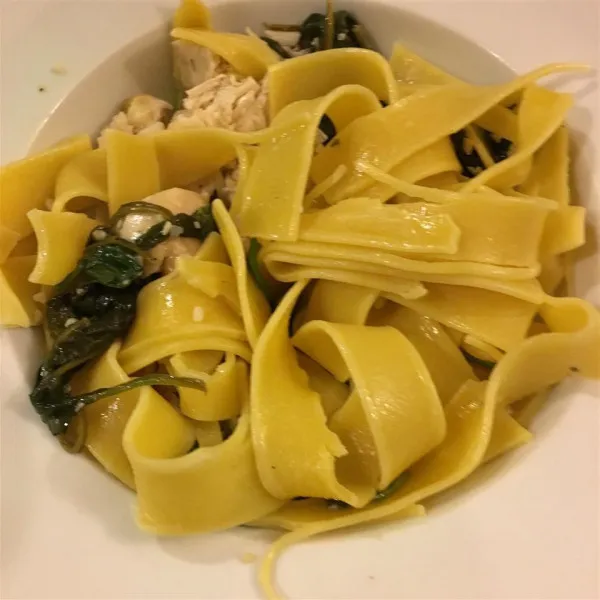 Pasta Met Spinazie En Knoflook