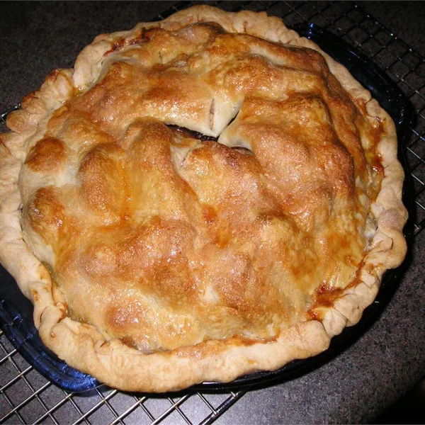 Gedroogde kersen en appeltaart