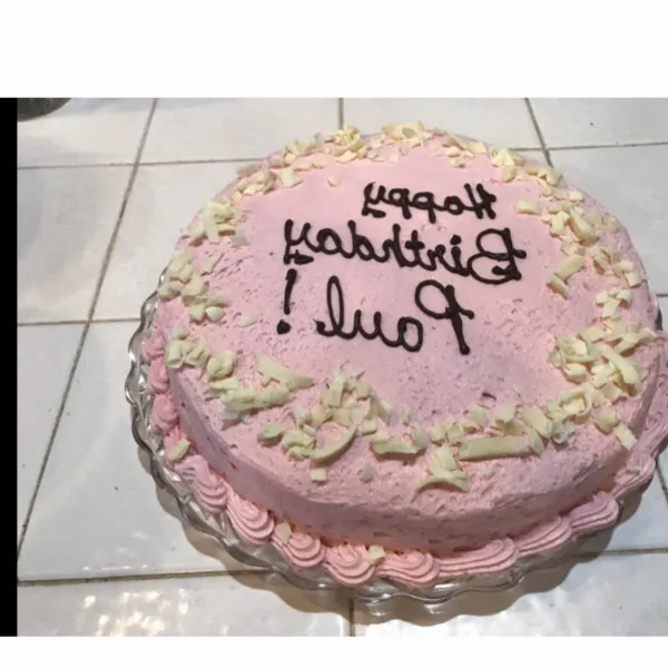 Roze Champagne Taart
