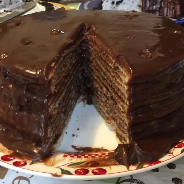 Veertien Laags Chocolade Taart