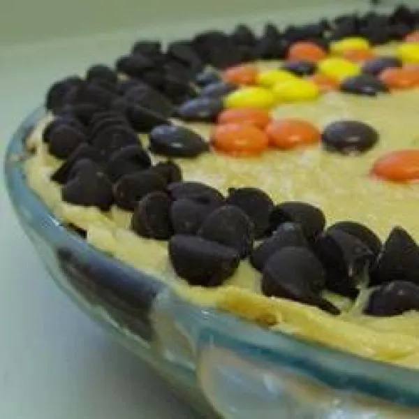 Pindakaasta Taart Met Chocolade Kussen