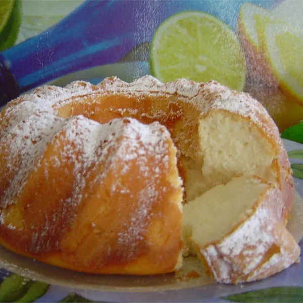 Citroen Fluff Taart