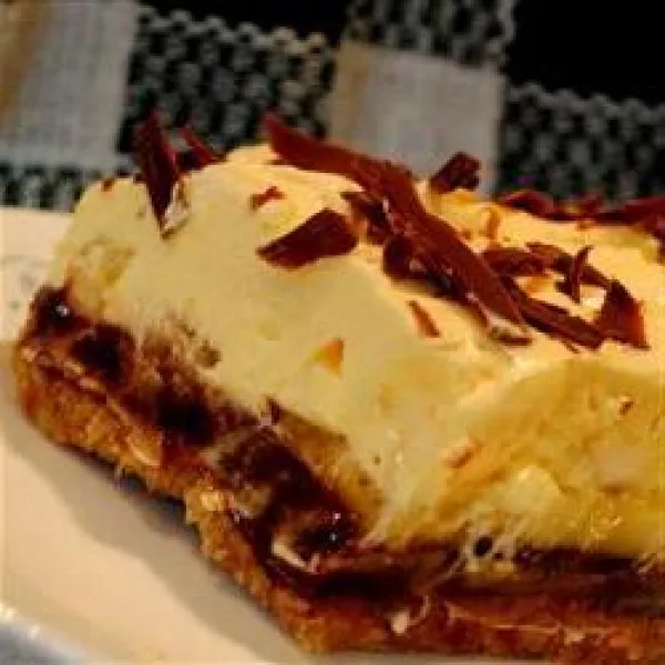 Bananentaart Bedekt met Chocolade