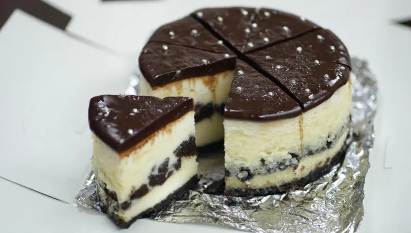Cheesecake Met Chocolade Koekjeskruimels