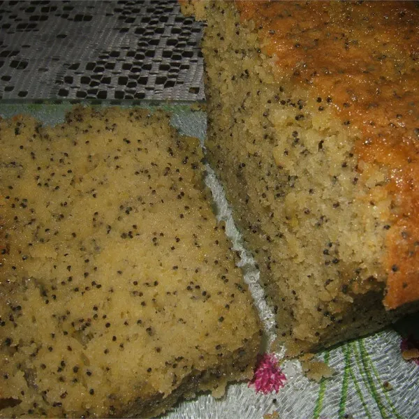 Vochtige Poppy Seed en Citroen Cake