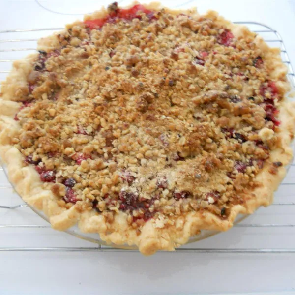Bosbessen Streusel Taart