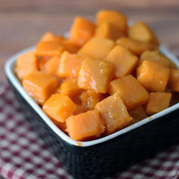 Geglazuurde Zoete Aardappelen Met Sinaasappel