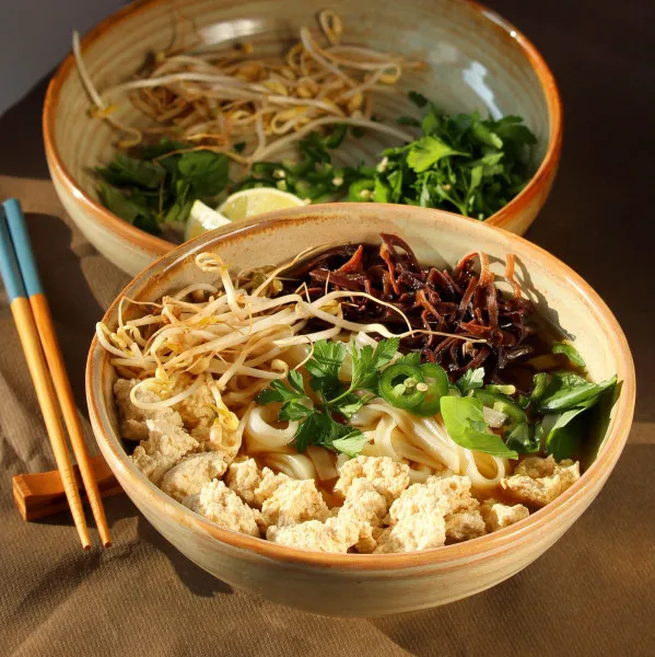 Vegetarische Pho (Vietnamese Noodlesoep)