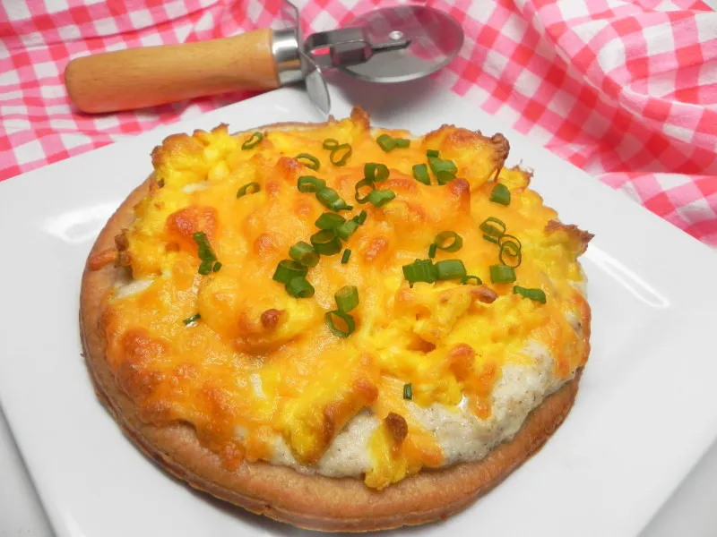 Ontbijtpizza Met Worstsaus En Koekjes
