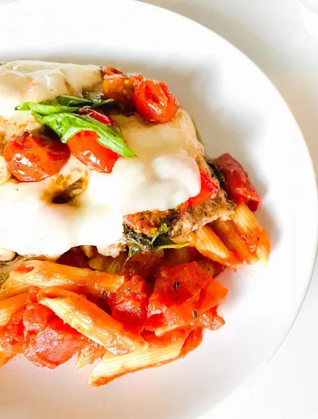 Geroosterde Pollo Caprese