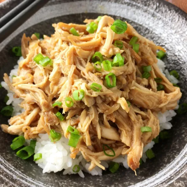 Teriyaki Pulled Chicken In Slow Cooker