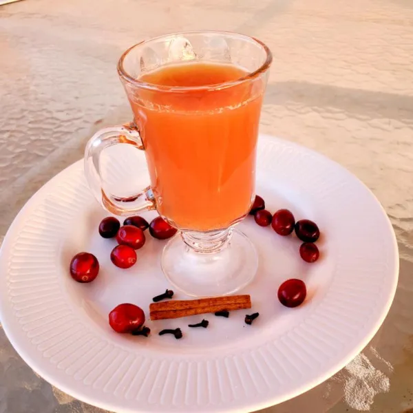 Warme Cranberry, Sinaasappel En Specerijen Punch