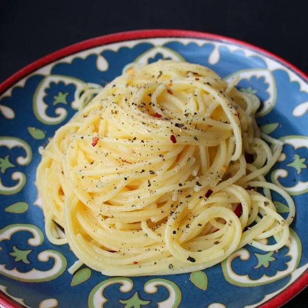 Spaghetti Kaas en Peper