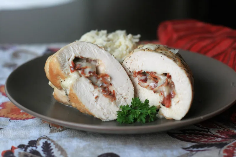 Kiprolls met Gerookte Fontina en Spek