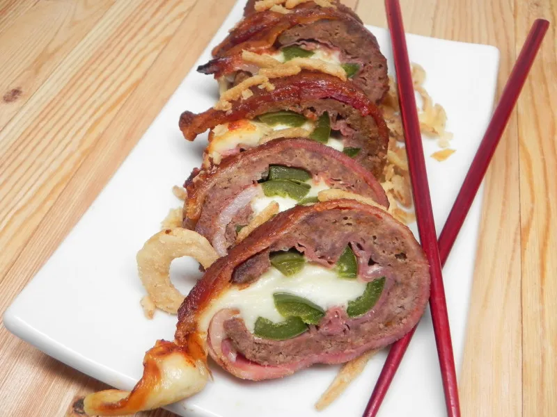Gegrilde Spek Sushi Rol