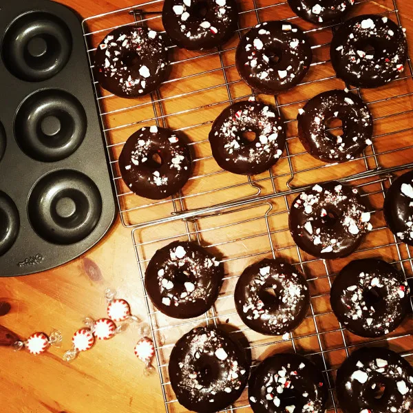 Chocolade- en Muntdonuts