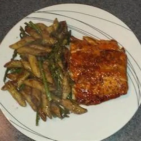 Geglazuurde Zalm Met Ahornsiroop