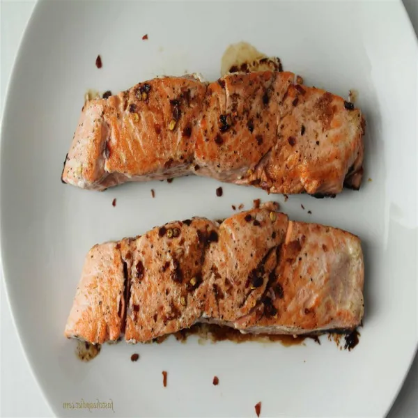 Snelle Glazuur Zalm met Balsamico