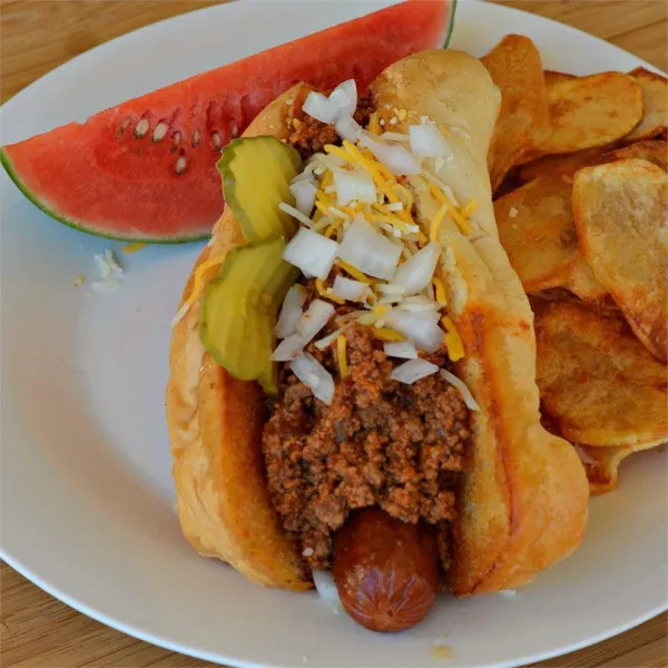 Chili saus voor hotdogs