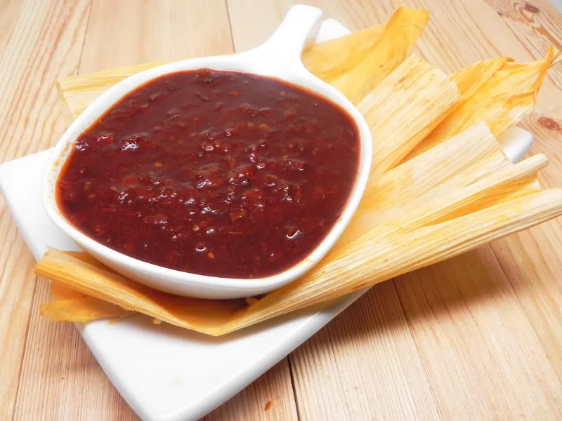 Salsa Van Rode Chili Peper Uit New Mexico