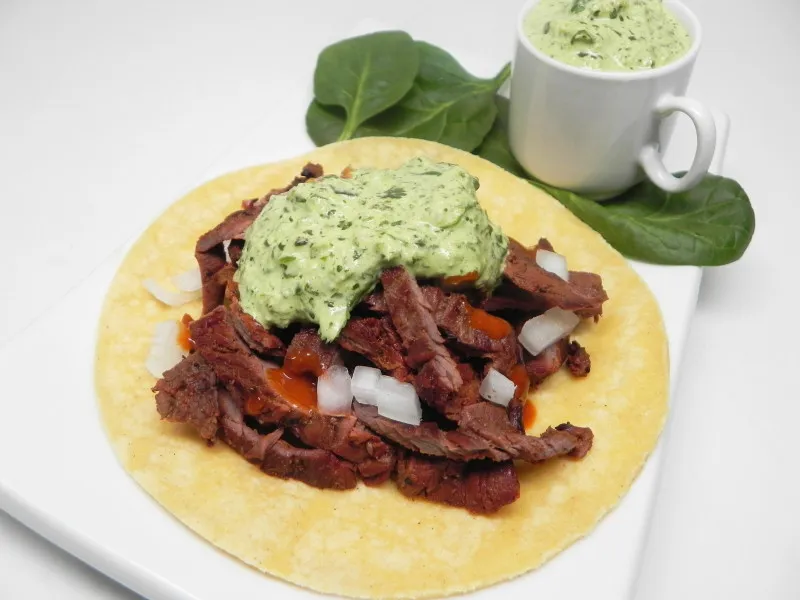 Geroosterde Poblano Crème Salsa