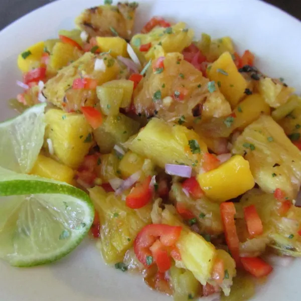 Gegrilde Ananas Mango Salsa