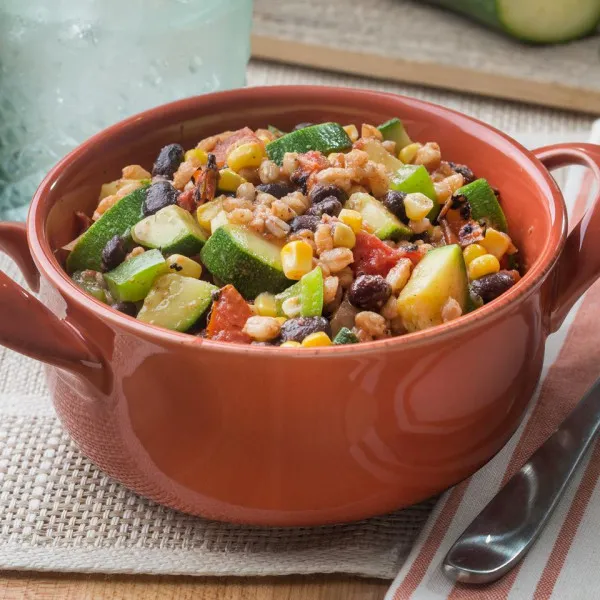 Vegetarische farro pan