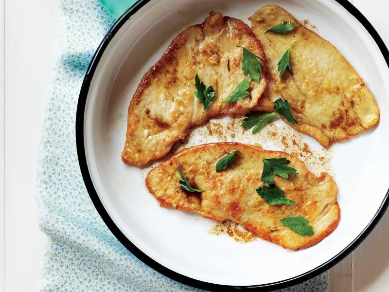 Cajun Kalkoen Scallopini