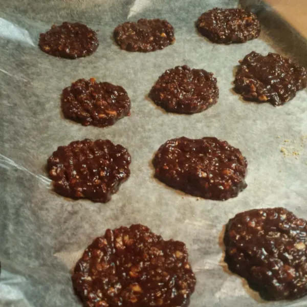 Geen Gebakken Havermout-chocolade Koekjes