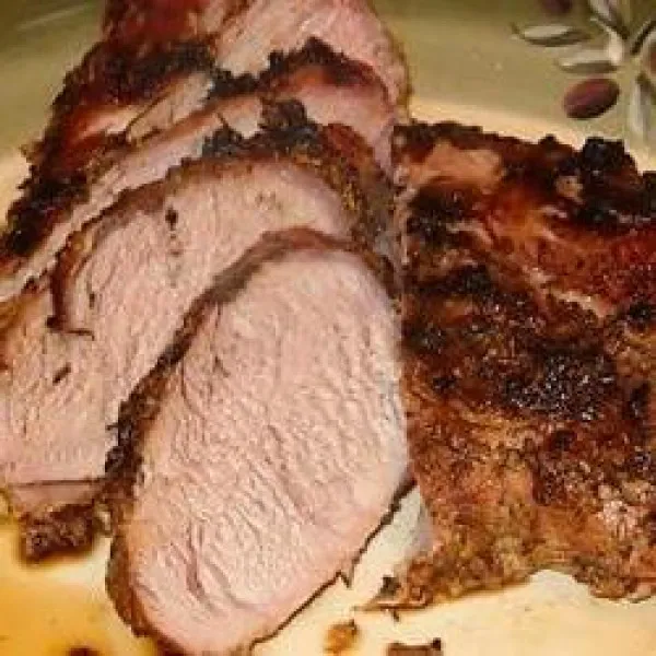 Gegrilde Varkenshaas Met Knoflook En Kruiden
