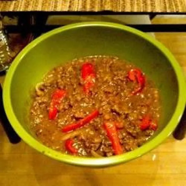 Linzensoep met Gemalen Kalkoen en Curry van Amy