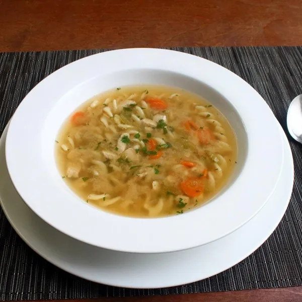 Kipsoep met Eendelige Pasta
