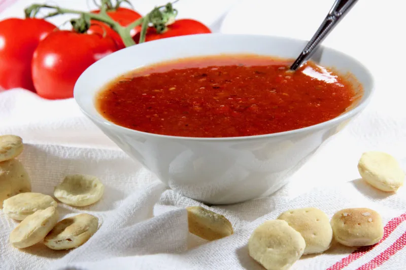 Pittige Tomatensoep Voor Eén