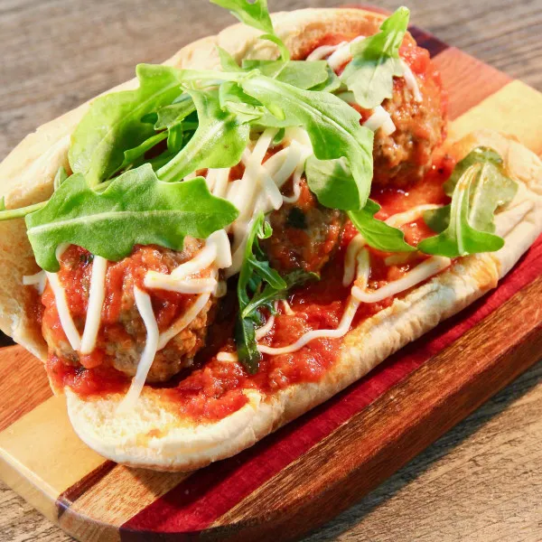 Sub Sandwich Met Gehaktballen